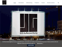 Tablet Screenshot of ilg-aussenwerbung.de